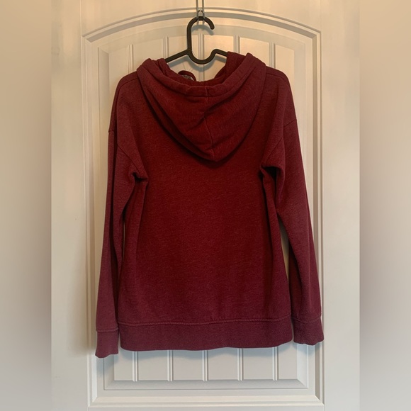 Vans Burgundy Graphic Hoodie Womens - Picture 2 of 2